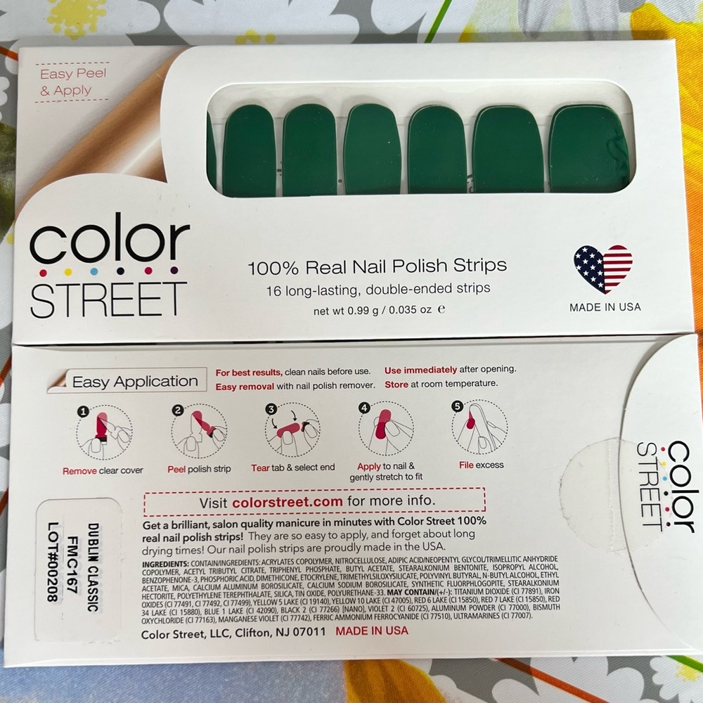 Color Street 100% Real Nail polish strips - Dublin Classic